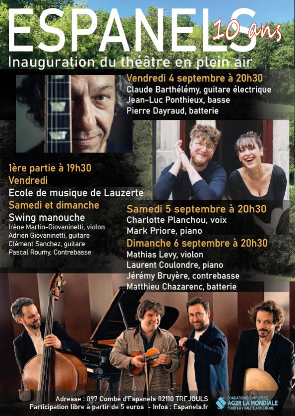 sortie à TREJOULS, Tarn et Garonne. 2È ÉDITION DU FESTIVAL DE JAZZ D'ESPANELS Sortir à TREJOULS(Tarn et Garonne). TREJOULS.
