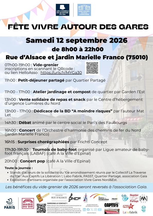 sortie à PARIS, Paris. FÊTE VIVRE AUTOUR DES GARES Sortir à PARIS(Paris). PARIS.