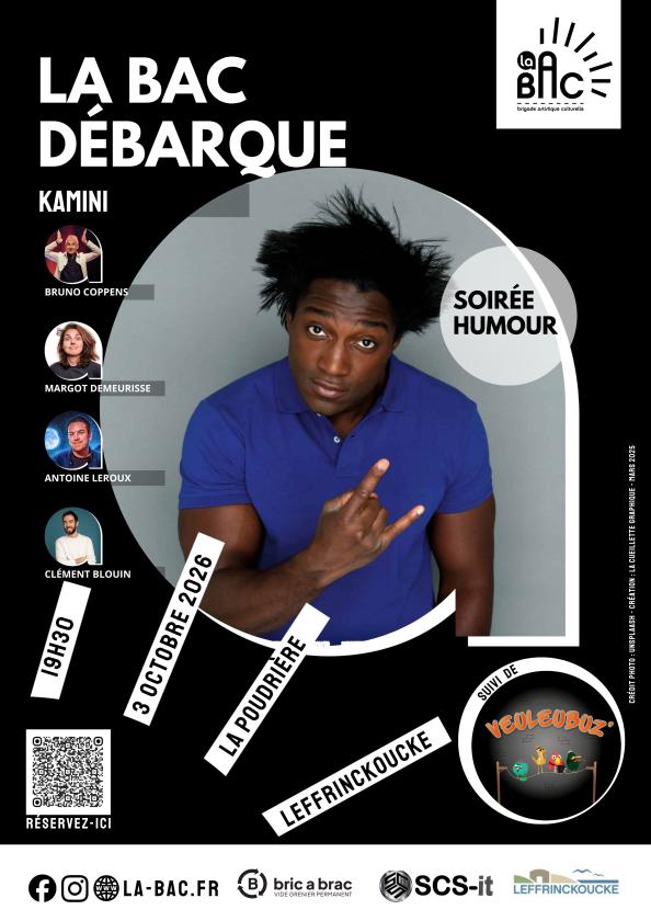 sortie à LEFFRINCKOUCKE, Nord. LA B.A.C. DÉBARQUE ! – SOIRÉE HUMOUR & CONCERT Sortir à LEFFRINCKOUCKE(Nord). LEFFRINCKOUCKE.