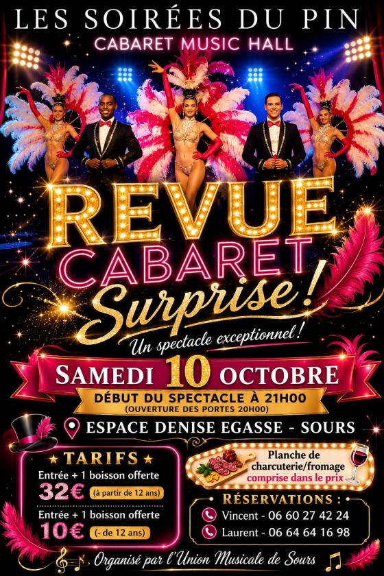 sortie à SOURS, Eure et Loir. SOIRÉE CABARET UNION MUSICALE DE SOURS Sortir à SOURS(Eure et Loir). SOURS.