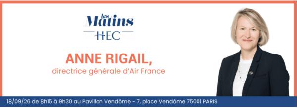 sortie à PARIS, Paris. MATIN HEC AVEC ANNE RIGAIL, DG D'AIR FRANCE Sortir à PARIS(Paris). PARIS.