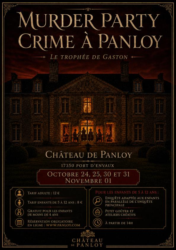 sortie à PORT D ENVAUX, Charente Maritime. MURDER PARTY: LE TROPHÉE DE GASTON Sortir à PORT D ENVAUX(Charente Maritime). PORT D ENVAUX.
