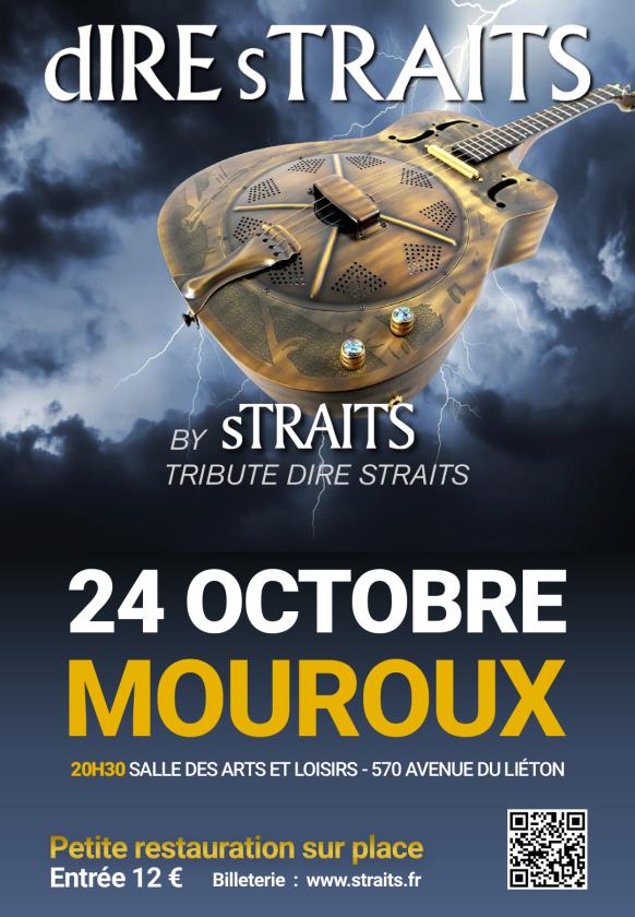 sortie à MOUROUX, Seine et Marne. CONCERT TRIBUTE DIRE STRAITS Sortir à MOUROUX(Seine et Marne). MOUROUX.