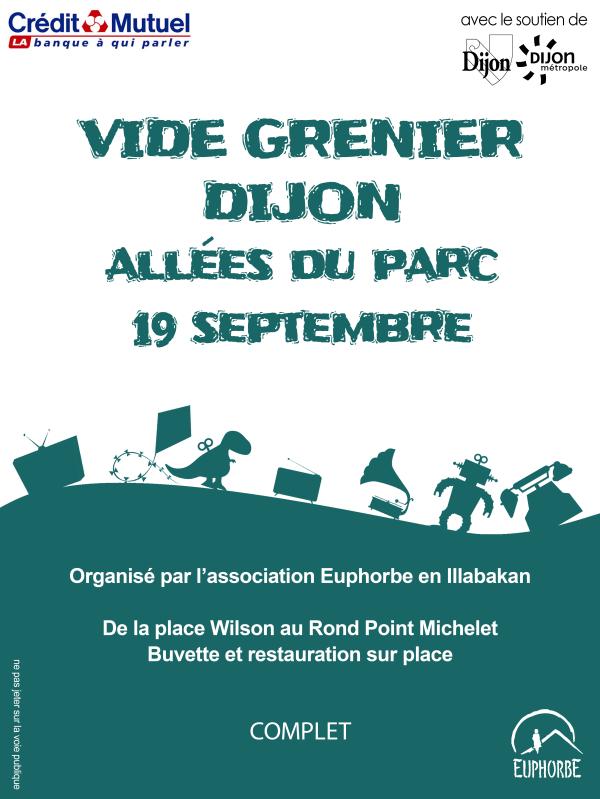 sortie à DIJON, Côte d'Or. GRAND VIDE GRENIER SOLIDAIRE Sortir à DIJON(Côte d'Or). DIJON.