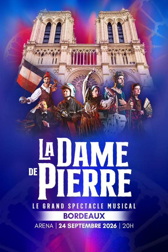 sortie à FLOIRAC, Gironde. LA DAME DE PIERRE, LE SPECTACLE MUSICAL Sortir à FLOIRAC(Gironde). FLOIRAC.