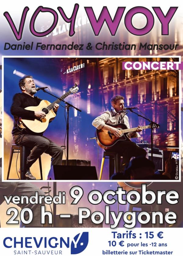 sortie à CHEVIGNY ST SAUVEUR, Côte d'Or. DUO VOY WOY - DANIEL FERNANDEZ & CHRISTIAN MANSOUR Sortir à CHEVIGNY ST SAUVEUR(Côte d'Or). CHEVIGNY ST SAUVEUR.