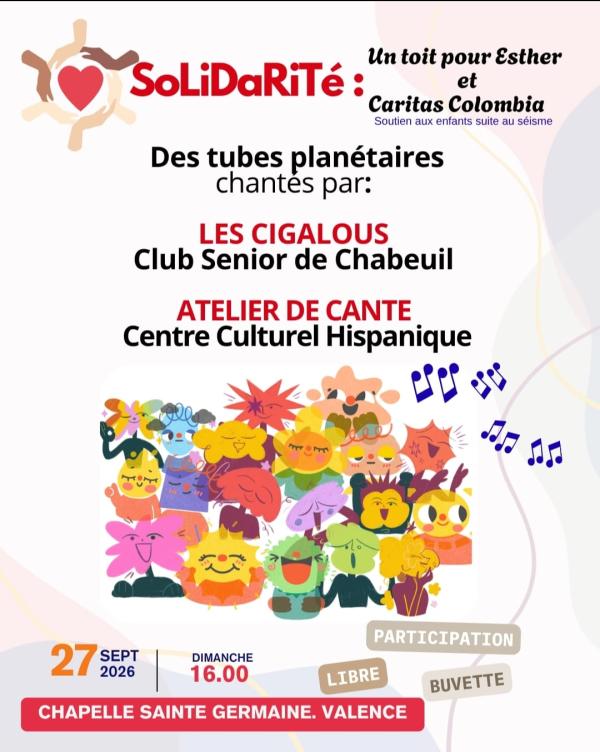 sortie à VALENCE, Drôme. CHANTS D'AMERIQUE DU SUD Sortir à VALENCE(Drôme). VALENCE.