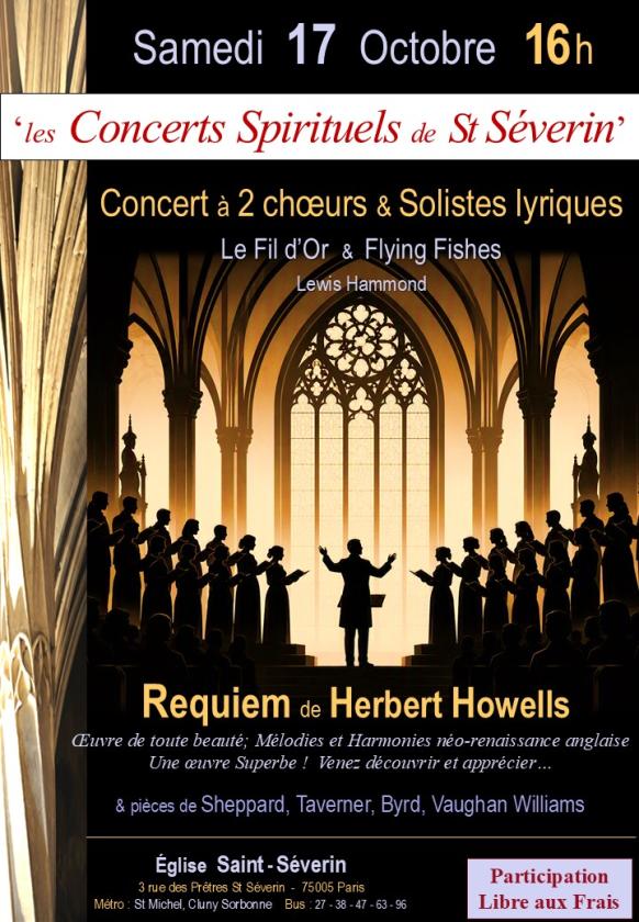 sortie à PARIS 05, Paris. CONCERT À 2 CHŒURS & SOLISTES LYRIQUES Sortir à PARIS 05(Paris). PARIS 05.