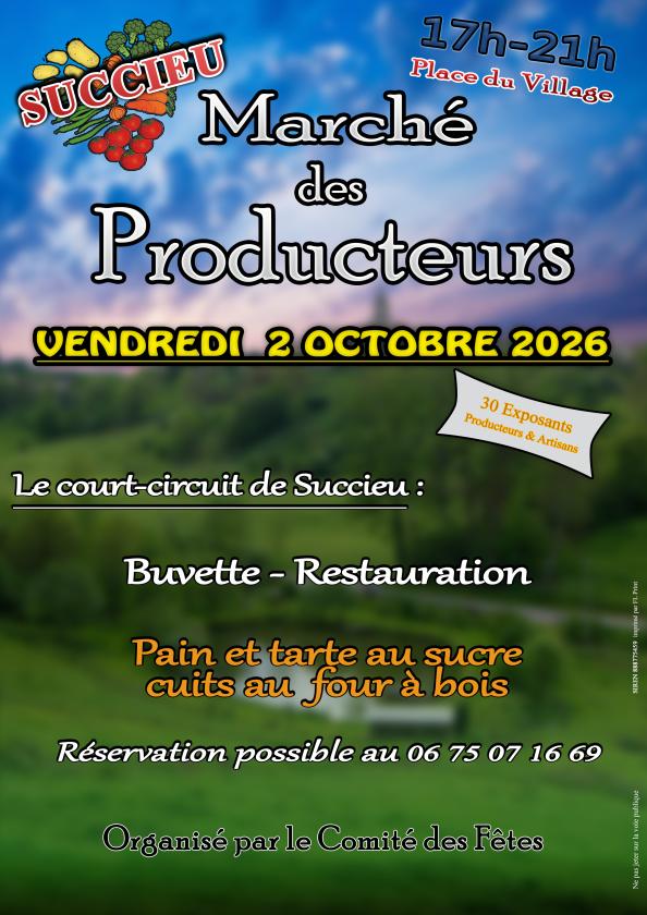 sortie à SUCCIEU, Isère. MARCHÉ DE PRODUCTEURS ET ARTISANS LOCAUX Sortir à SUCCIEU(Isère). SUCCIEU.