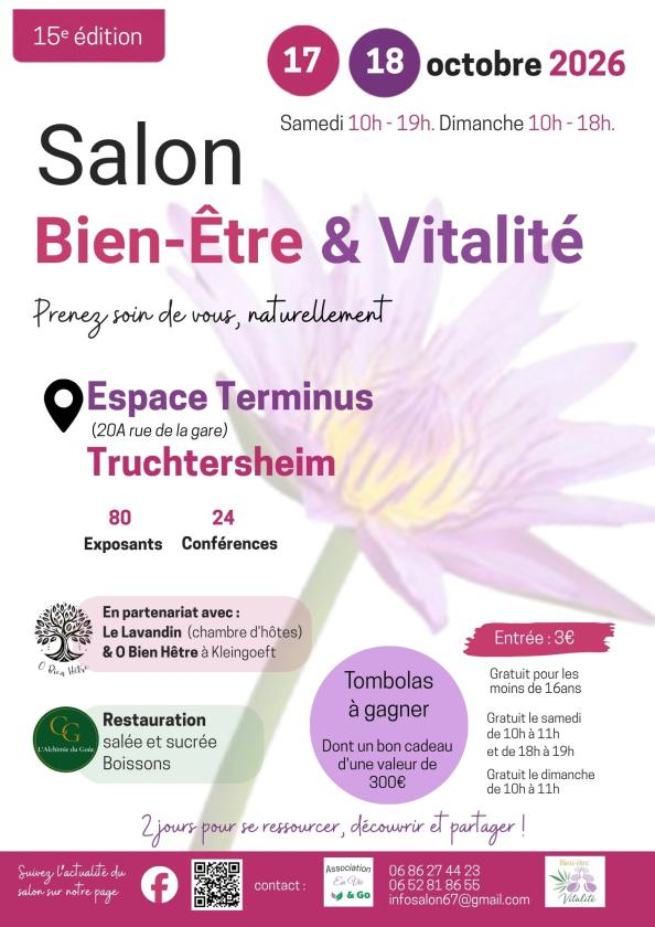sortie à TRUCHTERSHEIM, Bas Rhin. SALON BIEN-ÊTRE ET VITALITÉ Sortir à TRUCHTERSHEIM(Bas Rhin). TRUCHTERSHEIM.