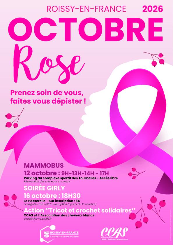 sortie à ROISSY EN FRANCE, Val d'oise. OCTOBRE ROSE Sortir à ROISSY EN FRANCE(Val d'oise). ROISSY EN FRANCE.