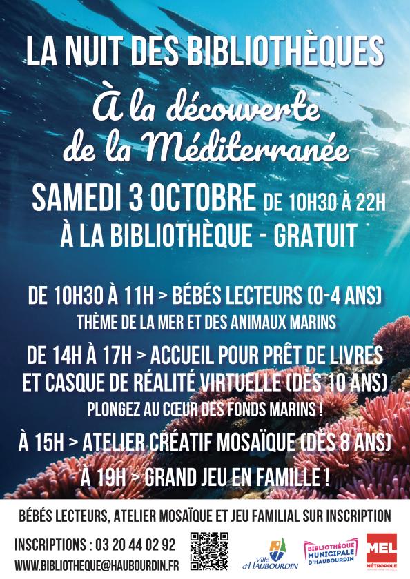 sortie à HAUBOURDIN, Nord. LA NUIT DES BIBLIOTHÈQUES : À HAUBOURDIN Sortir à HAUBOURDIN(Nord). HAUBOURDIN.
