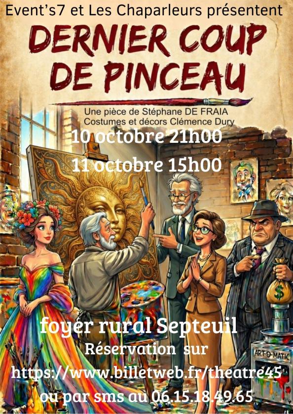 sortie à SEPTEUIL, Yvelines. DERNIER COUP DE PINCEAUX Sortir à SEPTEUIL(Yvelines). SEPTEUIL.