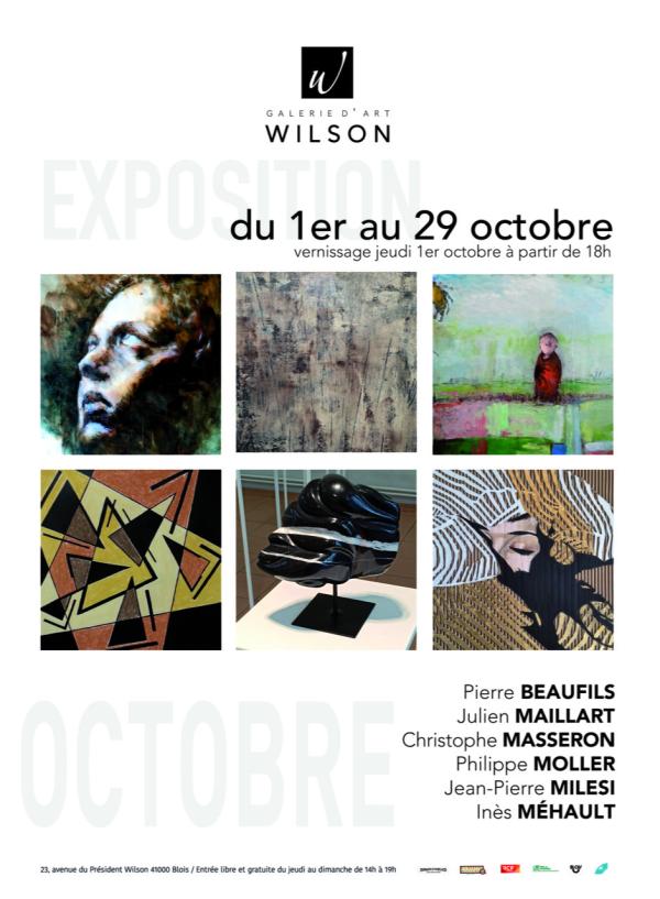 sortie à BLOIS, Loir et Cher. SIX REGARDS CROISÉS, EN OCTOBRE, GALERIE WILSON Sortir à BLOIS(Loir et Cher). BLOIS.