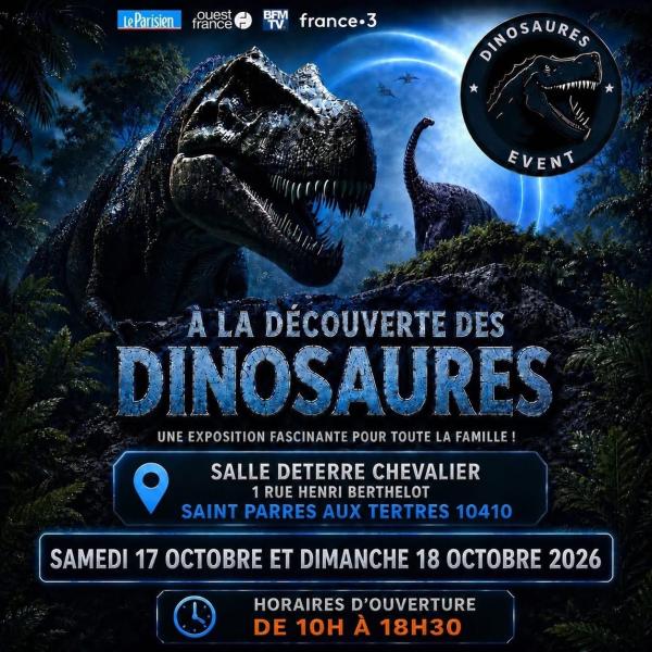 sortie à ST PARRES AUX TERTRES, Aube. EXPOSITION DE DINOSAURES Sortir à ST PARRES AUX TERTRES(Aube). ST PARRES AUX TERTRES.