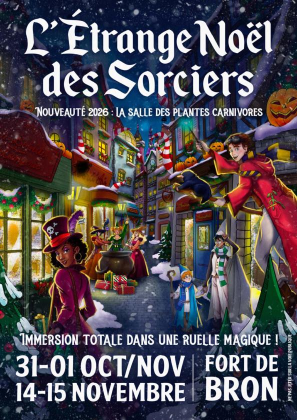 sortie à BRON, Rhône. ETRANGE NOËL DES SORCIERS Sortir à BRON(Rhône). BRON.