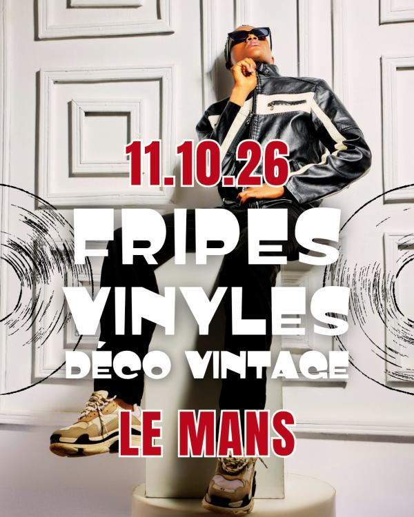 sortie à LE MANS, Sarthe. GRANDE VENTE DE FRIPES, VINYLES ET DÉCO VINTAGE Sortir à LE MANS(Sarthe). LE MANS.