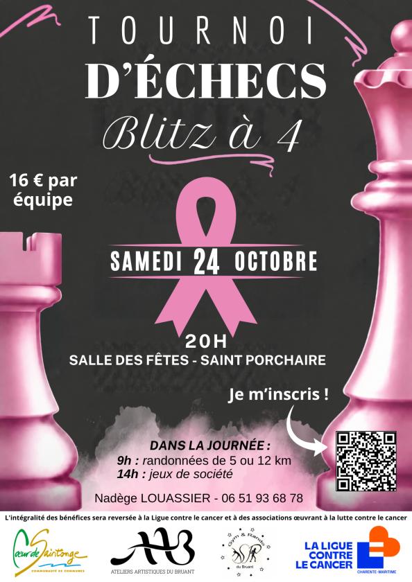 sortie à ST PORCHAIRE, Charente Maritime. TOURNOI D'ÉCHECS BLITZ À 4 Sortir à ST PORCHAIRE(Charente Maritime). ST PORCHAIRE.