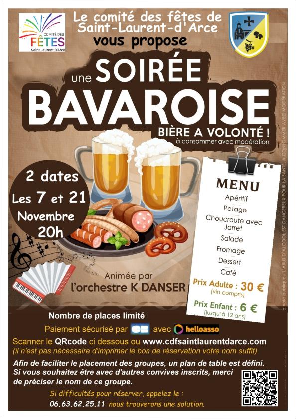 sortie à ST LAURENT D ARCE, Gironde. SOIRÉE BAVAROISE Sortir à ST LAURENT D ARCE(Gironde). ST LAURENT D ARCE.