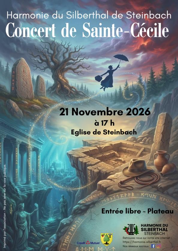 sortie à STEINBACH, Haut Rhin. CONCERT DE LA SAINTE CÉCILE Sortir à STEINBACH(Haut Rhin). STEINBACH.