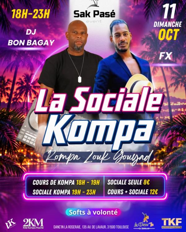 sortie à TOULOUSE, Haute Garonne. LA SOCIALE KOMPA Sortir à TOULOUSE(Haute Garonne). TOULOUSE.
