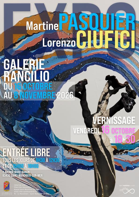sortie à ST MANDRIER SUR MER, Var. EXPOSITION MARTINE PASQUIER ET LORENZO CIUFICI Sortir à ST MANDRIER SUR MER(Var). ST MANDRIER SUR MER.