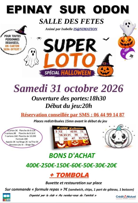 sortie à EPINAY SUR ODON, Calvados. LOTO ANIMÉ PAR ISABELLE Sortir à EPINAY SUR ODON(Calvados). EPINAY SUR ODON.