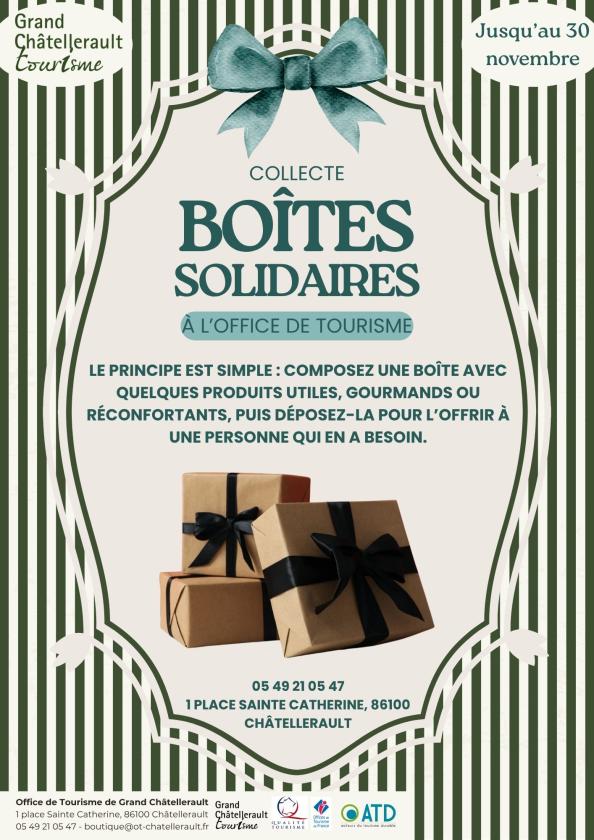 sortie à CHATELLERAULT, Vienne. COLLECTE CADEAUX SOLIDAIRES Sortir à CHATELLERAULT(Vienne). CHATELLERAULT.