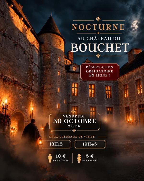 sortie à ROSNAY, Indre. NOCTURNES D'HALLOWEEN DU CHÂTEAU DU BOUCHET Sortir à ROSNAY(Indre). ROSNAY.