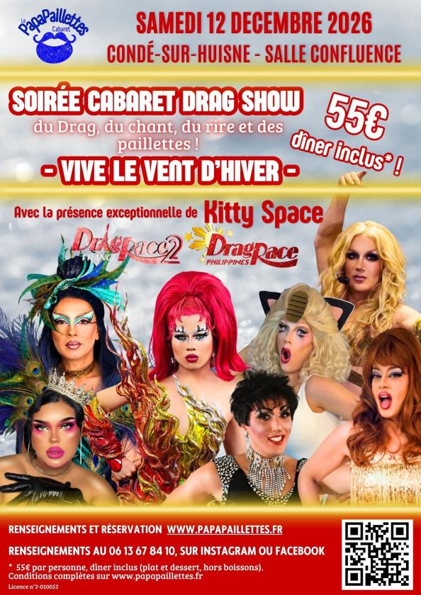 sortie à CONDE SUR HUISNE, Orne. LE PAPAPAILLETTES CABARET - DRAG SHOW Sortir à CONDE SUR HUISNE(Orne). CONDE SUR HUISNE.
