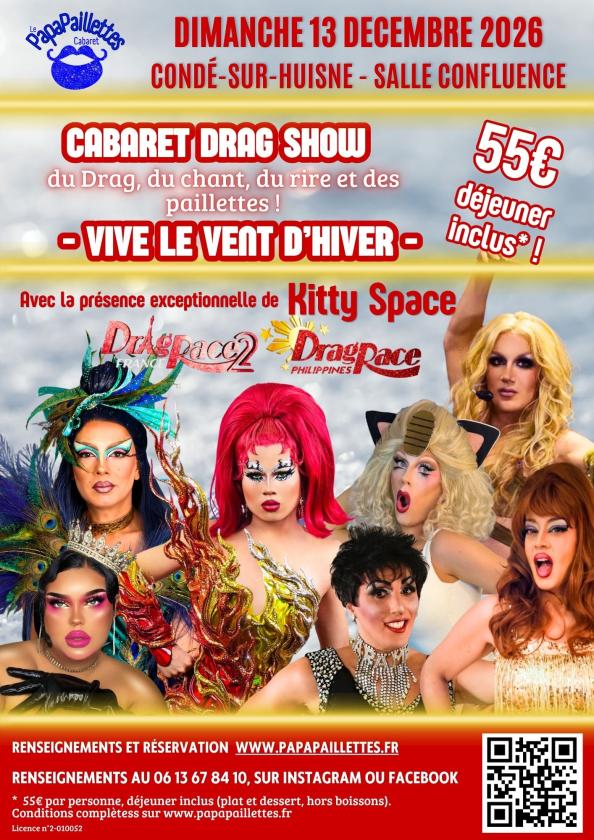 sortie à CONDE SUR HUISNE, Orne. LE PAPAPAILLETTES CABARET - DRAG SHOW Sortir à CONDE SUR HUISNE(Orne). CONDE SUR HUISNE.
