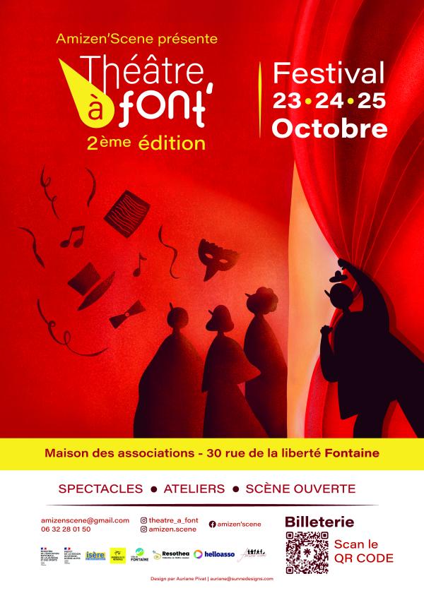 sortie à FONTAINE, Isère. FESTIVAL DE THÉÂTRE ¨THÉÂTRE À FONT'¨ Sortir à FONTAINE(Isère). FONTAINE.