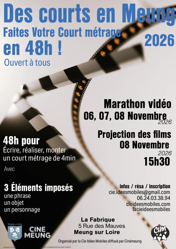 sortie à MEUNG SUR LOIRE, Loiret. DES COURTS EN MEUNG — MARATHON VIDÉO EN 48 H Sortir à MEUNG SUR LOIRE(Loiret). MEUNG SUR LOIRE.