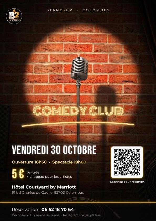 sortie à COLOMBES, Hauts de Seine. COMEDY CLUB MARRIOTT Sortir à COLOMBES(Hauts de Seine). COLOMBES.