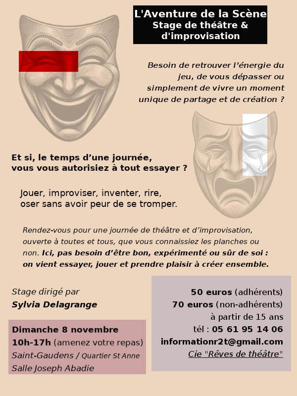 sortie à ST GAUDENS, Haute Garonne. L'AVENTURE DE LA SCÈNE Sortir à ST GAUDENS(Haute Garonne). ST GAUDENS.