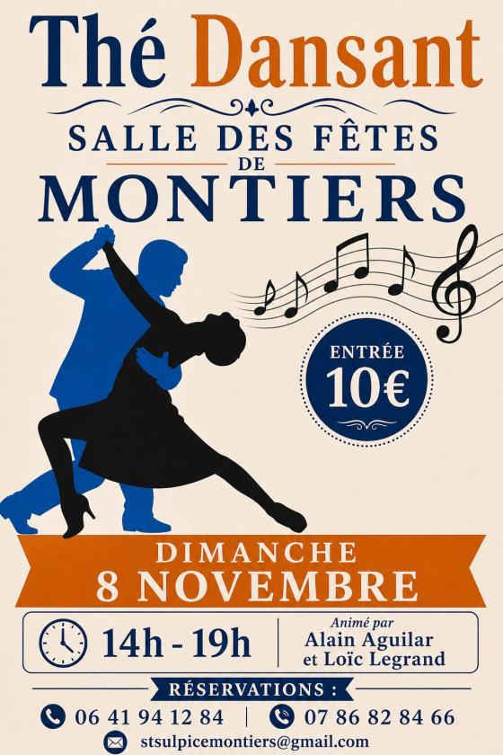 sortie à MONTIERS, Oise. THE DANSANT ENDIABLÉ À MONTIERS Sortir à MONTIERS(Oise). MONTIERS.