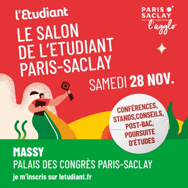 sortie à MASSY, Essonne. LE SALON DE L'ETUDIANT DE PARIS-SACLAY À MASSY Sortir à MASSY(Essonne). MASSY.
