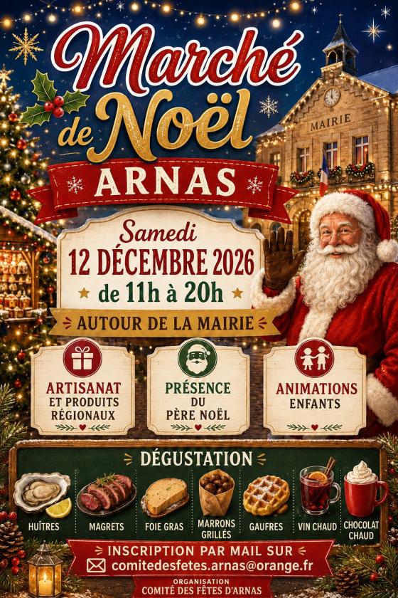 sortie à ARNAS, Rhône. MARCHÉ DE NOËL Sortir à ARNAS(Rhône). ARNAS.