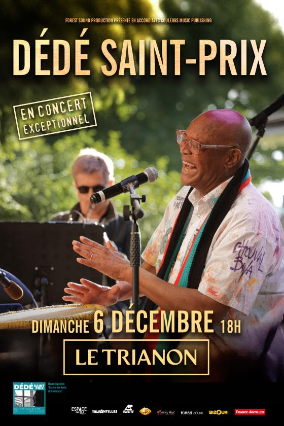 sortie à PARIS, Paris. DÉDÉ SAINT-PRIX EN CONCERT EXCEPTIONNEL AU TRIANON Sortir à PARIS(Paris). PARIS.