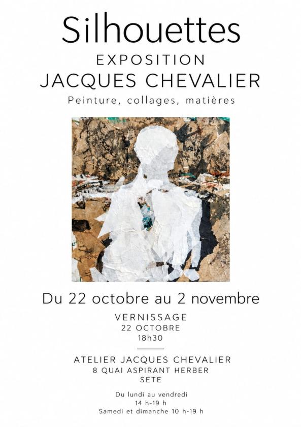 sortie à SETE, Hérault. "SILHOUETTES" : EXPOSITION PEINTURES ET COLLAGES Sortir à SETE(Hérault). SETE.
