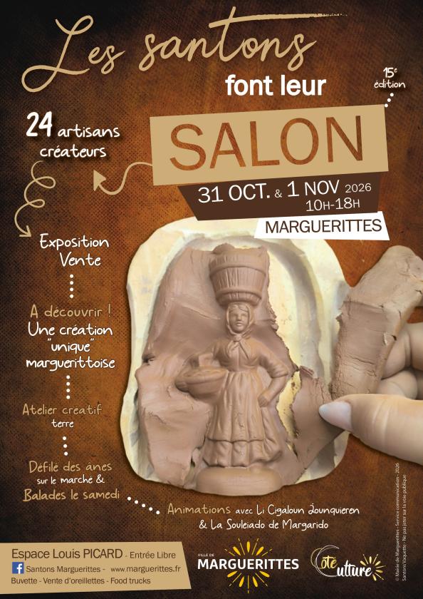 sortie à MARGUERITTES, Gard. SALON DES SANTONNIERS Sortir à MARGUERITTES(Gard). MARGUERITTES.