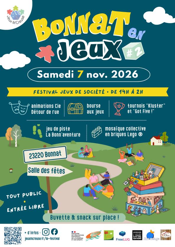 sortie à BONNAT, Creuse. BONNAT EN JEUX Sortir à BONNAT(Creuse). BONNAT.