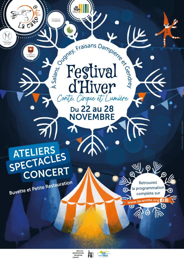 sortie à FRAISANS, Jura. FESTIVAL D'HIVER - CONTE, CIRQUE ET LUMIÈRE Sortir à FRAISANS(Jura). FRAISANS.