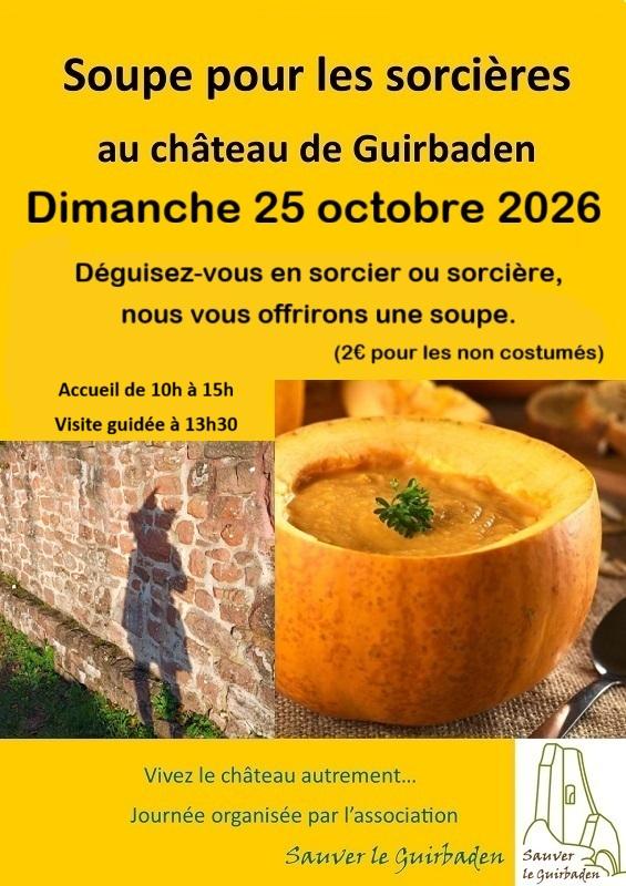 sortie à MOLLKIRCH, Bas Rhin. SOUPE POUR LES SORCIÈRES AU CHÂTEAU DE GUIRBADEN Sortir à MOLLKIRCH(Bas Rhin). MOLLKIRCH.
