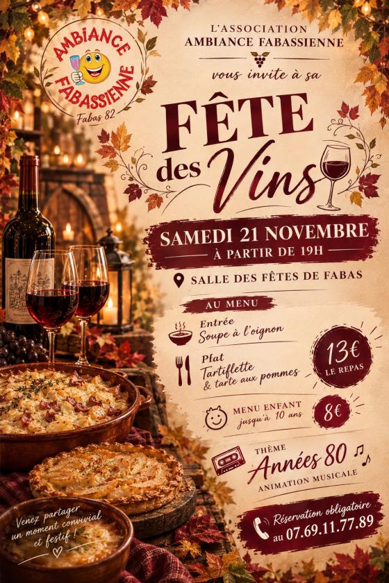 sortie à FABAS, Tarn et Garonne. FÊTE DES VINS Sortir à FABAS(Tarn et Garonne). FABAS.