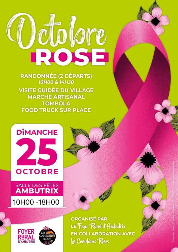 sortie à AMBUTRIX, Ain. OCTOBRE ROSE Sortir à AMBUTRIX(Ain). AMBUTRIX.