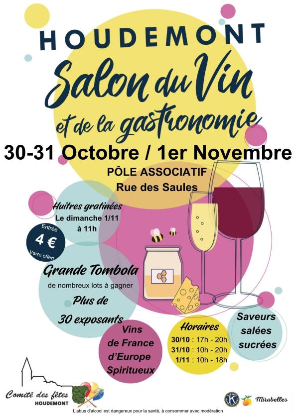 sortie à HOUDEMONT, Meurthe et Moselle. SALON DU VIN ET DE LA GASTRONOMIE HOUDEMONT Sortir à HOUDEMONT(Meurthe et Moselle). HOUDEMONT.