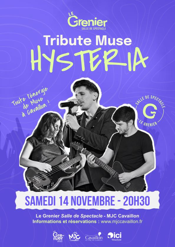 sortie à CAVAILLON, Vaucluse. HYSTERIA — TRIBUTE MUSE Sortir à CAVAILLON(Vaucluse). CAVAILLON.