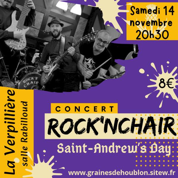 sortie à LA VERPILLIERE, Isère. CONCERT DU GROUPE "ROCKN'CHAIR Sortir à LA VERPILLIERE(Isère). LA VERPILLIERE.