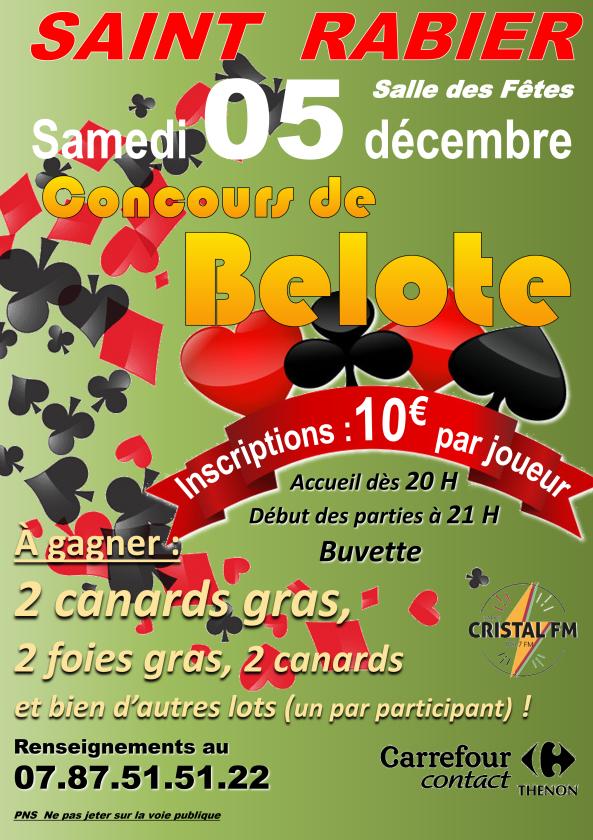 sortie à ST RABIER, Dordogne. GRAND CONCOURS DE BELOTE À SAINT RABIER Sortir à ST RABIER(Dordogne). ST RABIER.